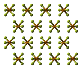 Ball-and-stick model of the crystal structure