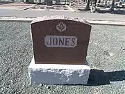 The grave site of Cyrus Grant Jones (?–1926).