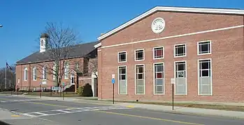 May Street façade with chapel and auditorium entrances