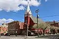 Hinton Railroad Museum and St. Patrick Church on Temple Street