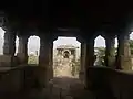 Viewing opposite temple from inside