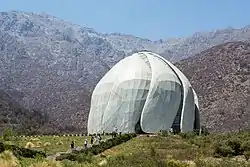 Santiago Bahá'í Temple, en Peñalolén, completed in 2016, in Organic architecture style.