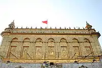 Close-up view of Durgiana Temple.