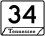 State Route 34 marker