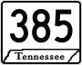 State Route 385 marker