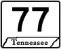 State Route 77 marker