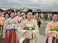 A women wearing Ruqun in China