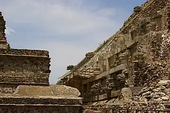 Pyramid of the Feathered Serpent and the Adosada platform