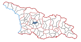 Location of the municipality within Georgia