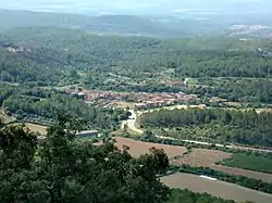 View of Terrades, from mountain of Santa Magdalena