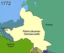 First partition of Poland in 1772