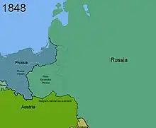 Territorial changes of Poland 1848