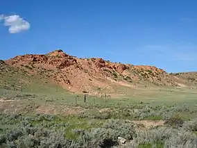 A typical ridgeline in the Terry Badlands Wilderness Study Area.