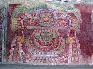 Image 44Goddess, mural painting from the Tetitla apartment complex at Teotihuacan, Mexico, 650–750 CE (from History of Mexico)