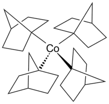 Structure of tetrakis(1-norbornyl)cobalt(IV)