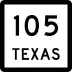 State Highway 105 marker