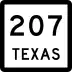 State Highway 207 marker