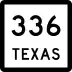 State Highway 336 marker