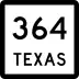 State Highway 364 marker