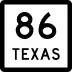 State Highway 86 marker