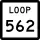 State Highway Loop 562 marker