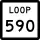 State Highway Loop 590 marker