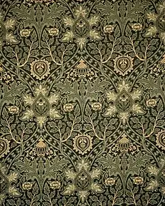 'Ispahan' carpet attributed to John Henry Dearle for Morris and Co. (circa 1888) (Los Angeles County Museum of Art)