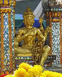 Mahabrahma statue at the Erawan Shrine, Bangkok