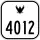 Highway 4012 marker