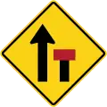 Right lane ends