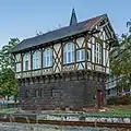 Timber-framed signal box