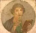 The 'Sappho' Portrait from Pompeii