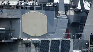 An AN/SPY-1 Antenna of USS Paul Hamilton