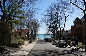 View of the Toronto waterfront from The Beaches