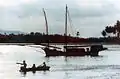 The Cinta Jaya, 1980, sitting in front of Pulau Duyong