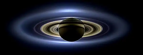 NASA's Cassini image of the planet Saturn.