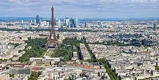 Paris, the most populated city in the metropolitan area