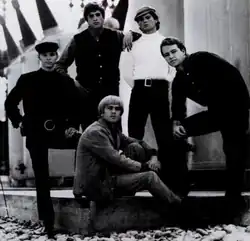 The Electric Prunes in 1966. Clockwise from left: Preston Ritter, Mark Tulin, James Spagnola, Ken Williams and James Lowe