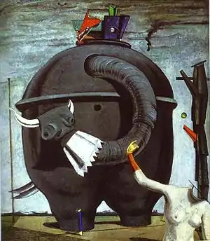 The Elephant Celebes; by Max Ernst; 1921; oil on canvas; 125.4 × 107.9 cm; Tate Modern (London)