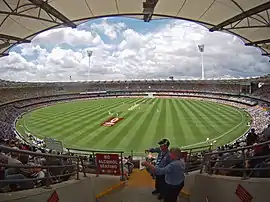 Image 24Cricket game at The Gabba, a 42,000-seat round stadium in Brisbane (from Queensland)