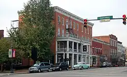 Golden Lamb Inn looking down Broadway Street