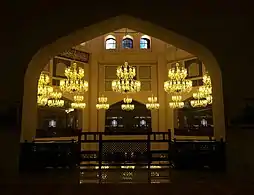 The interior of the mosque.