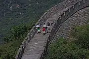 Tourists at The Great Wall