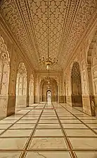 Inside the Badshahi Mosque