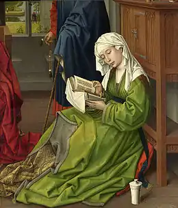 Rogier van der Weyden, The Magdalen Reading, c 1435–1438. Van der Weyden was heavily influenced by Campin, as evidenced in this early masterpiece