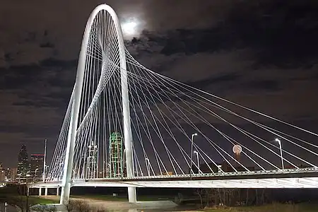 Margaret Hunt Hill Bridge over the Trinity River in Dallas, Texas (2012)