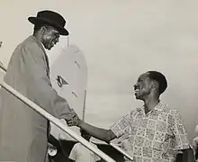 Image 24Malawi's first Prime Minister and later the first President, Hastings Banda (left), with Tanzania's President Julius Nyerere (from Malawi)