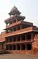 The five-storey Panch Mahal at Fatehpur Sikri