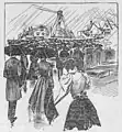 Depiction of Cornerstone ceremony in the Philadelphia Inquirer, 1898