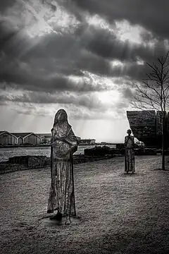 Rowan Gillespie's Great Famine memorial The Pregnant Woman' in Ireland Park on Toronto's Harbourfront